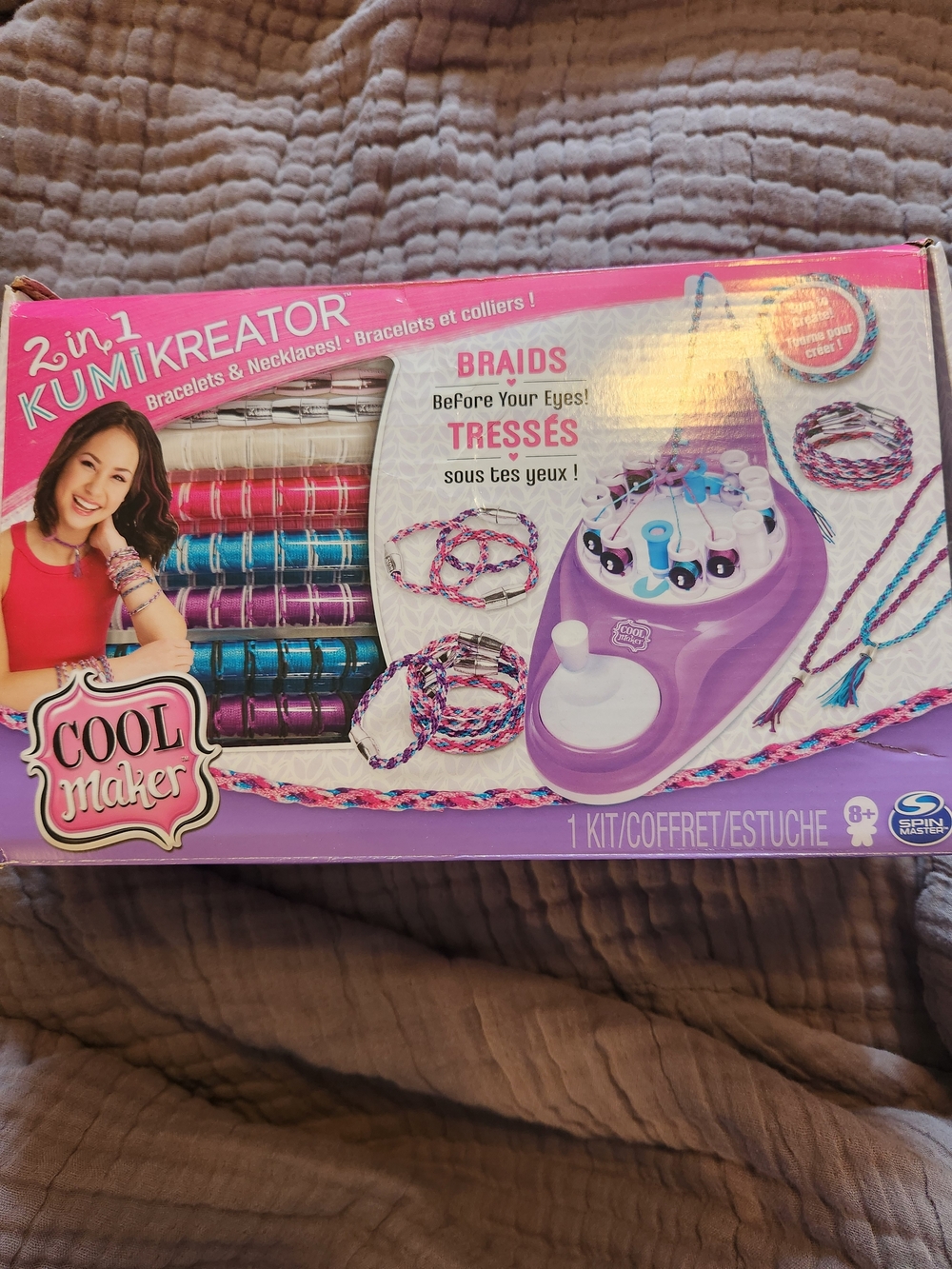 Cool Maker 2-in-1 Kumikreator Braiding Kit - Pink & Purple